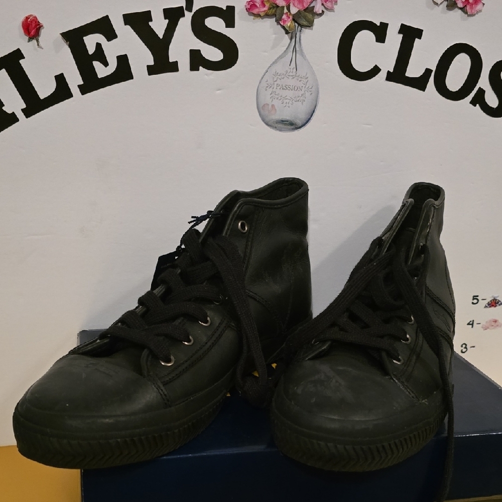 Black High-Top Sneakers